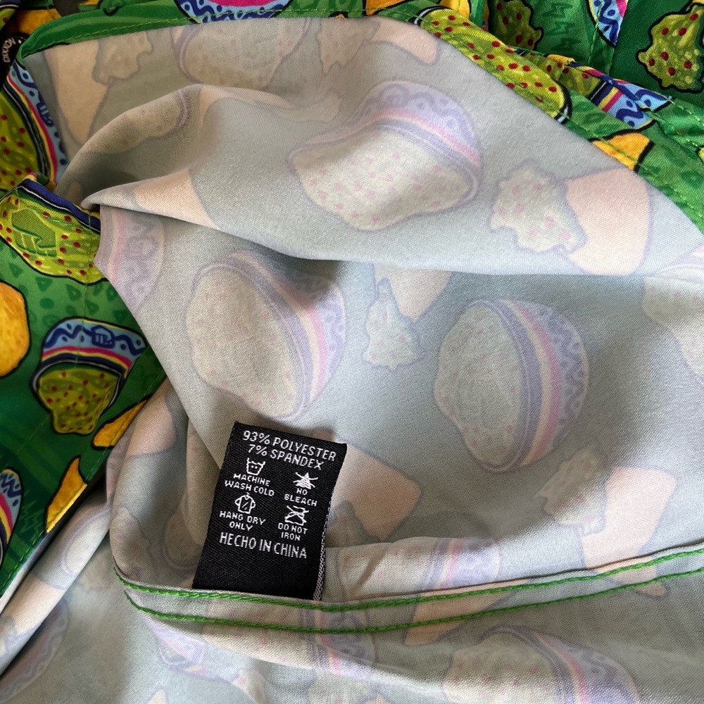 Dixxon Flannel x FIST‎ Chips N Guac Party Wear Short Sleeve Shirt Green Mens 3X - Picture 12 of 13